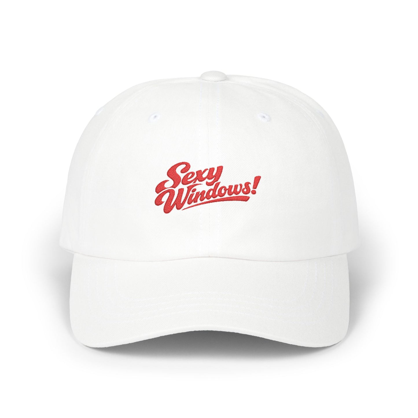 Sexy Windows! Crew Cap | Red Embroidered