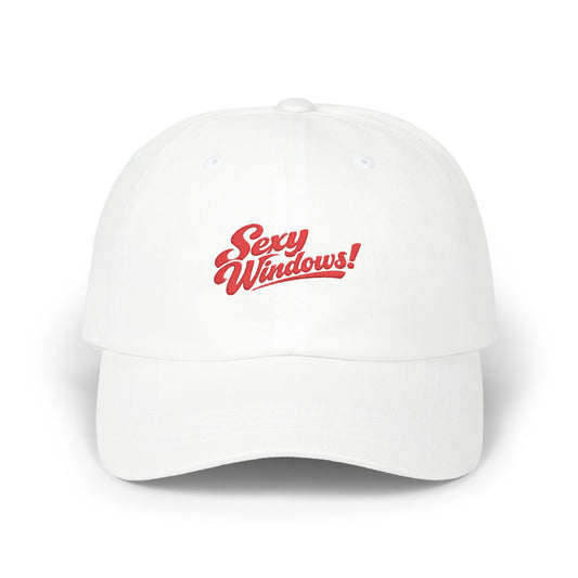 Sexy Windows! Crew Cap | Red Embroidered