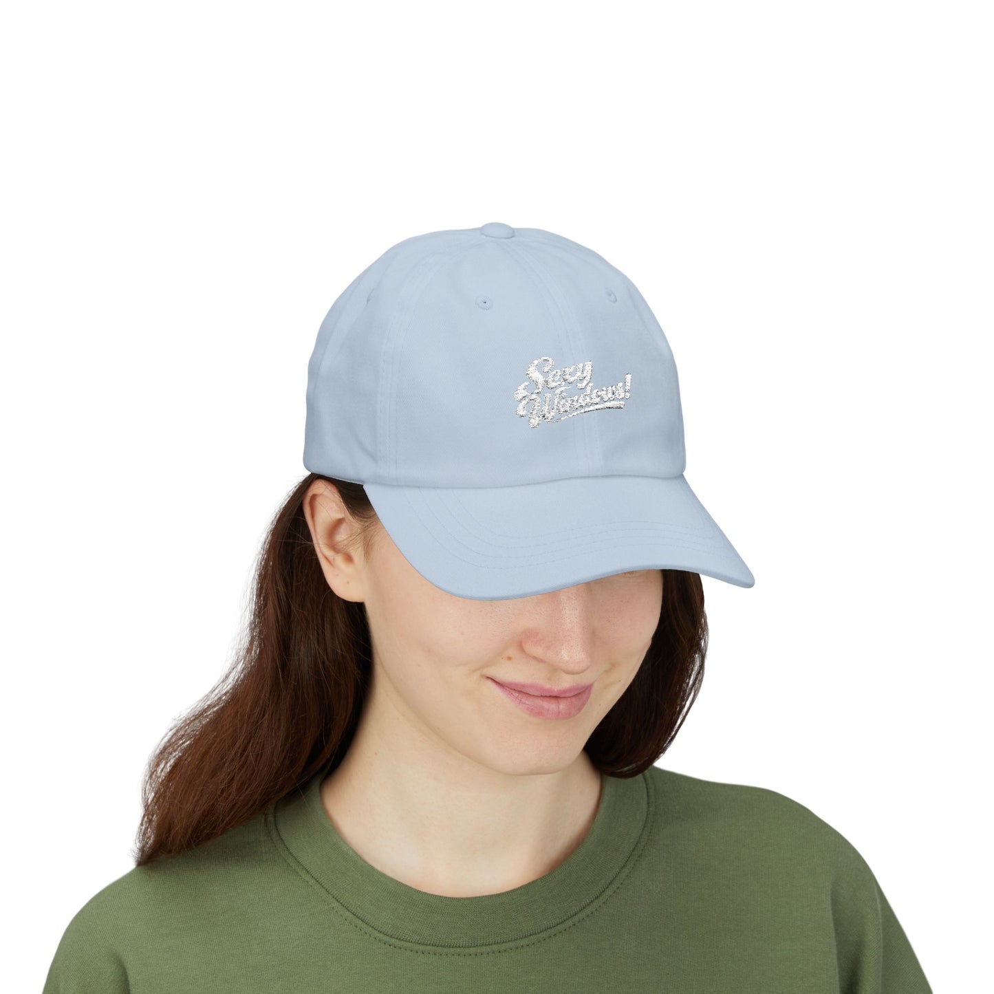 Sexy Windows! Crew Cap | White Embroidered