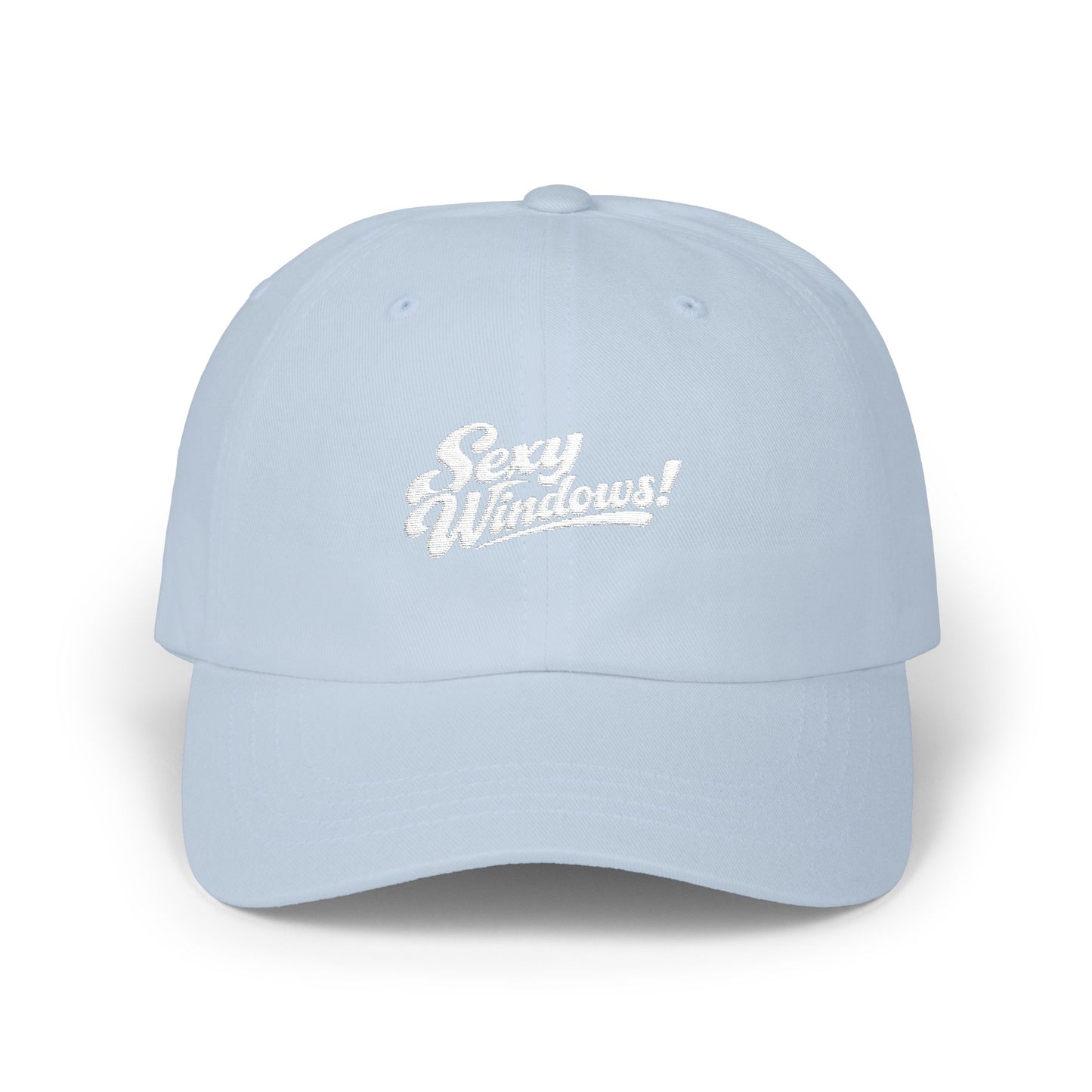Sexy Windows! Crew Cap | White Embroidered
