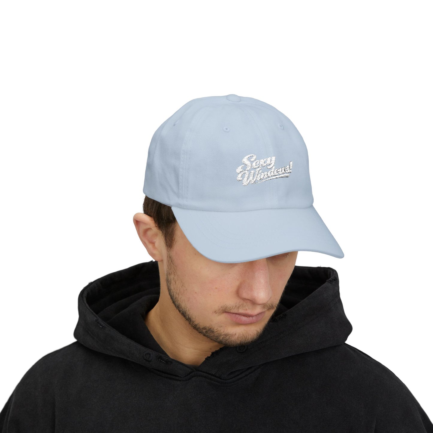 Sexy Windows! Crew Cap | White Embroidered